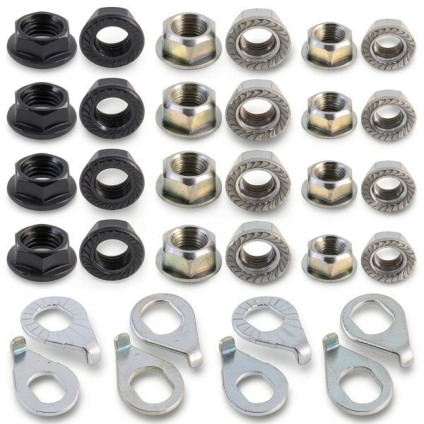 Mardatt Carbon Steel Bike Axle Nut Kit-0