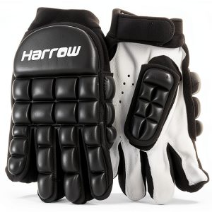 Harrow Field Hockey Gloves Black Synthetic-0