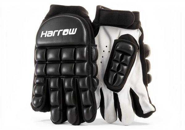 Harrow Field Hockey Gloves Black Synthetic-0