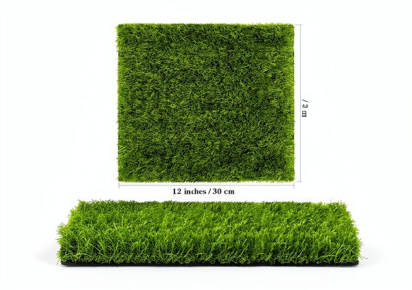 Artificial Grass TURSTIN 6-Pack 12x12 Inch Tiles with Drainage-1
