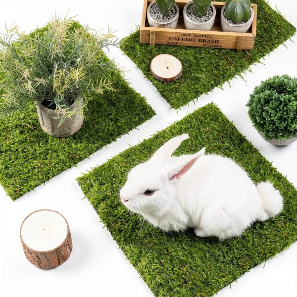 Artificial Grass TURSTIN 6-Pack 12x12 Inch Tiles with Drainage-3